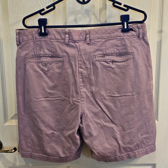 Tommy Bahama Flat Front Shorts Purple Casual Style Mens Size 36 - Picture 2 of 7